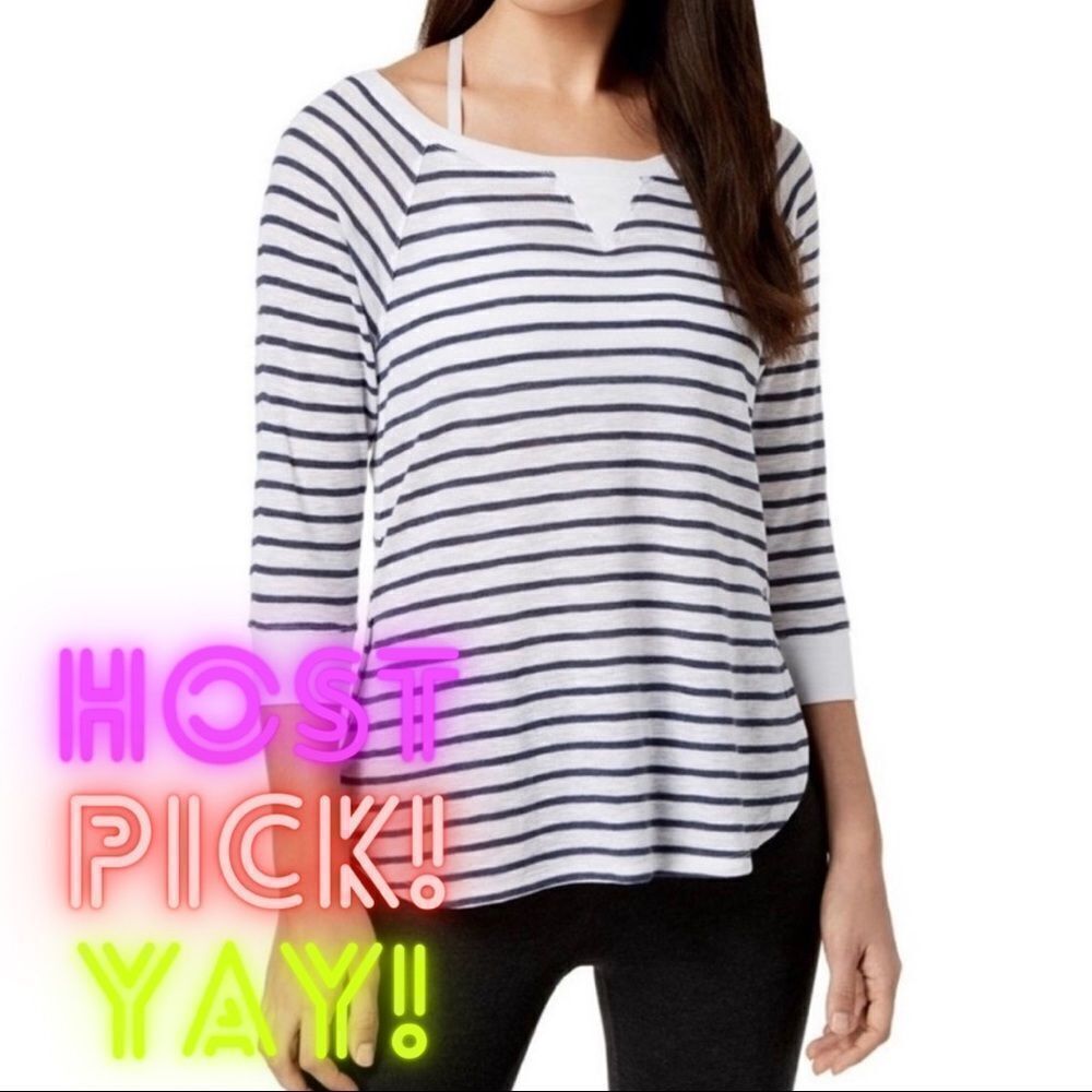Calvin Klein Striped Henley
